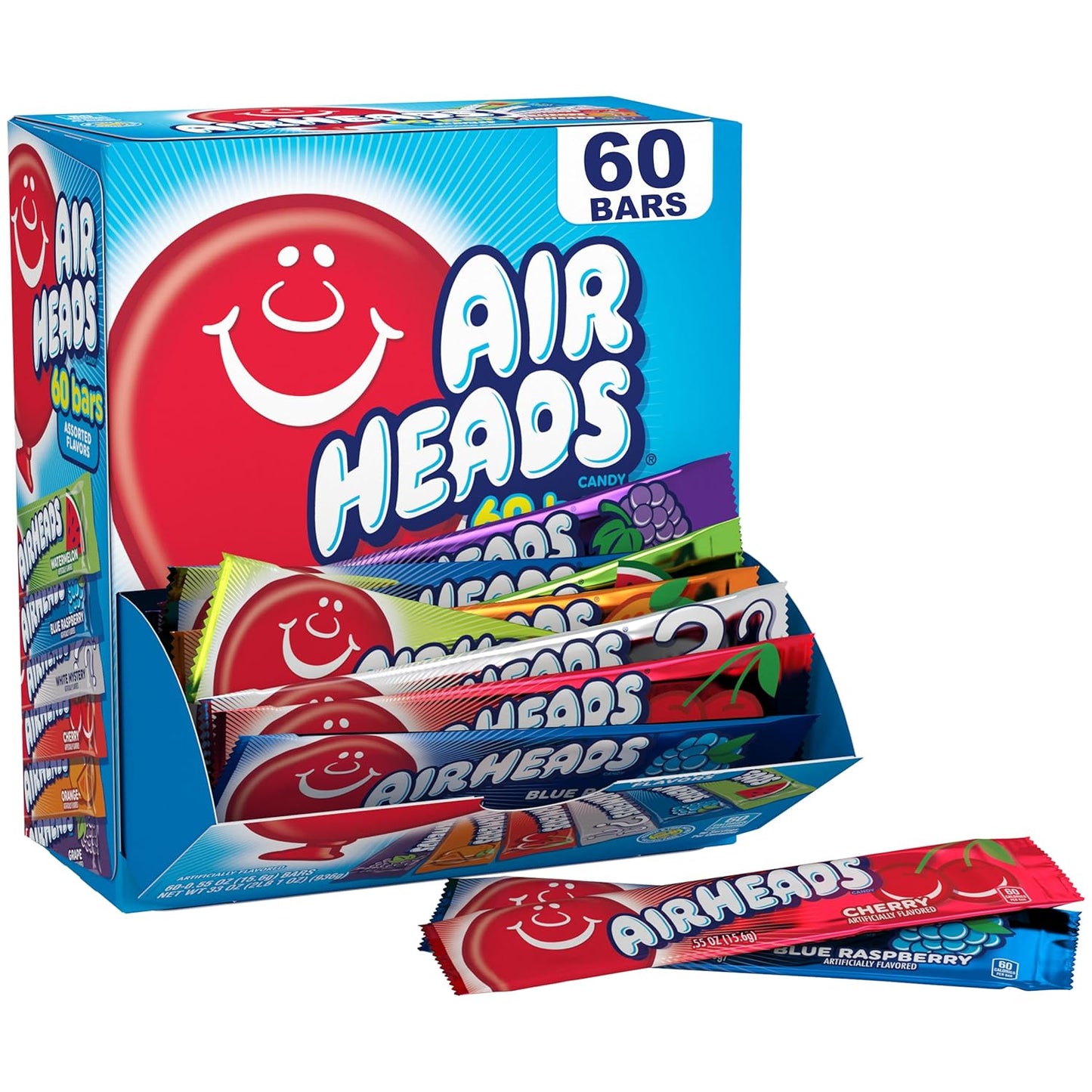 0.55 oz full-size individually wrapped taffy bars