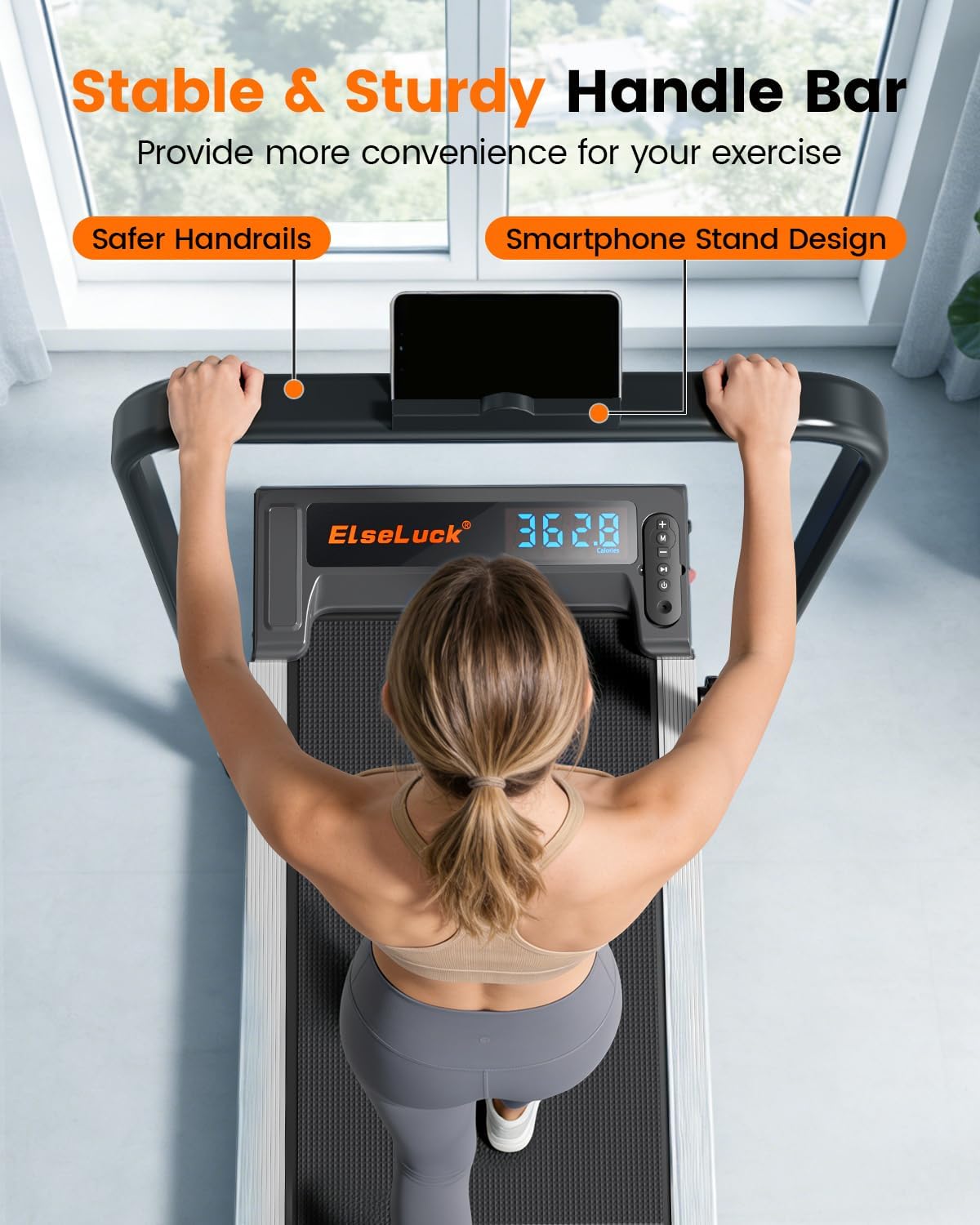 0.6-3.8 mph 3-in-1 speed range for walking, under-desk use, and active recovery