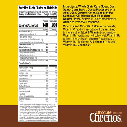 0.75g soluble fiber per serving from whole grain oats (heart-healthy claim)