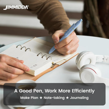 FunnyWork Quick-Dry Gel Pens – Minimalist Bullet Journal Pen with Simple Silhouette