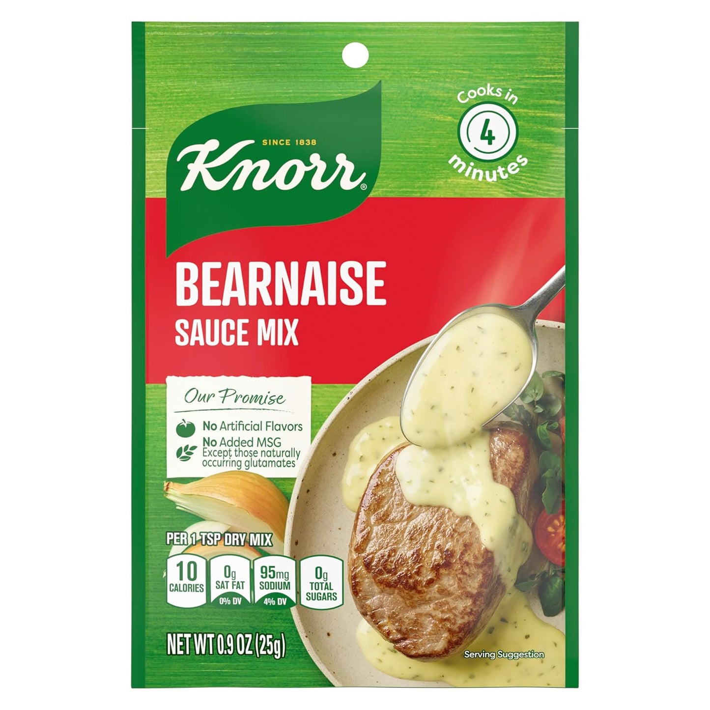 0.9 oz single-serve packet that yields 1.25 cups of finished sauce