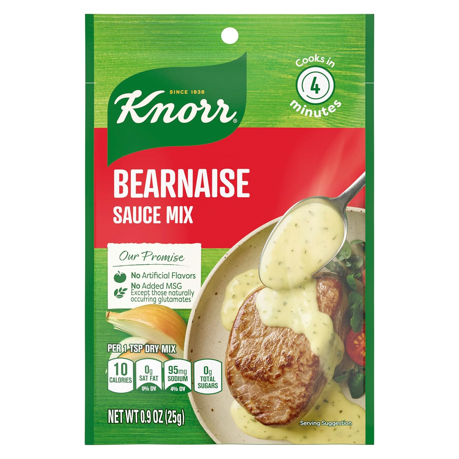 0.9 oz single-serve packet that yields 1.25 cups of finished sauce