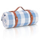 6'7" x 4'11" (Rectangular) - White & Blue Grids