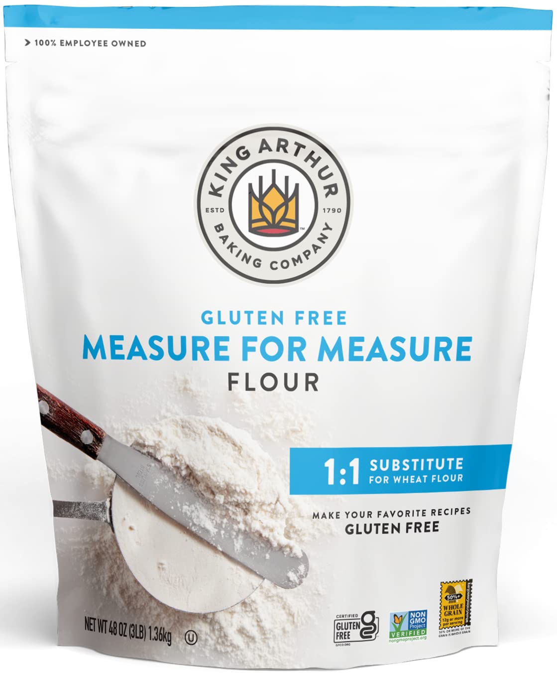 1:1 measure-for-measure replacement for wheat flour in non-yeasted recipes