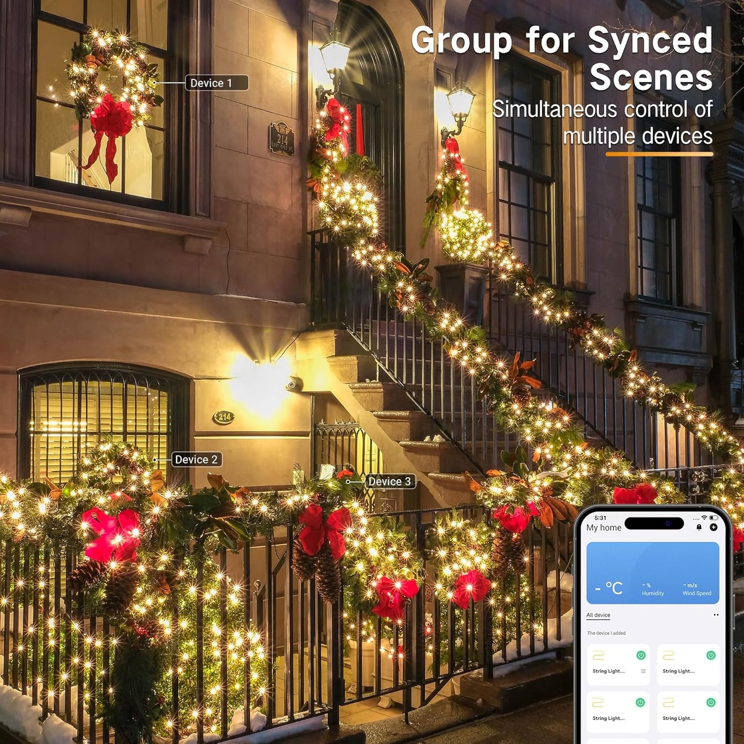 1%–100% dimmable brightness with memory function