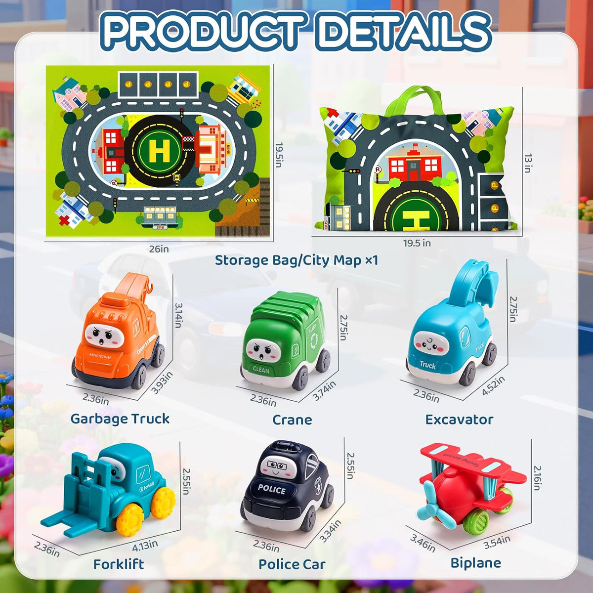 1:24 scale, 1-6 player capacity for shared sibling or playdate use