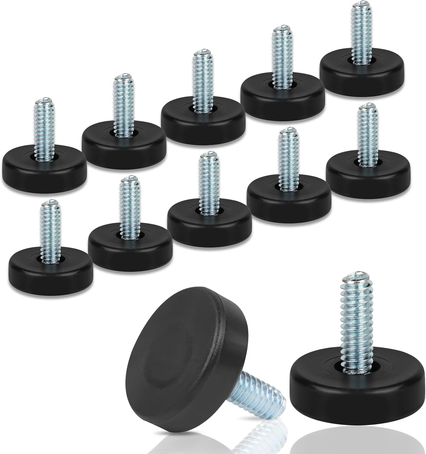 1/4"-20 inch coarse thread standard with alternate m6, m8, and 5/16"-18 variants
