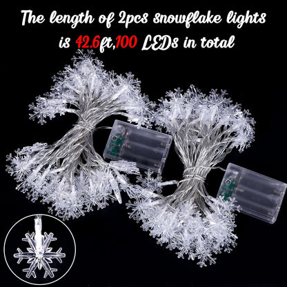 1.54-inch epoxy resin snowflake icons baked at high temperature for hardness