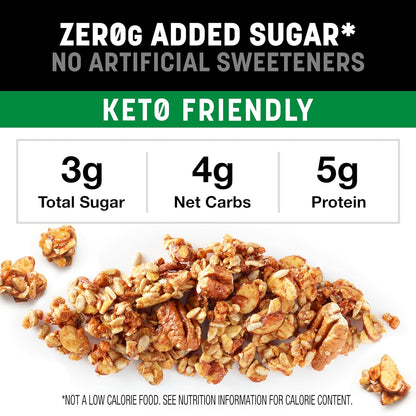 #1 ingredient is whole almonds, complemented by pecans, sunflower seeds, and cinnamon