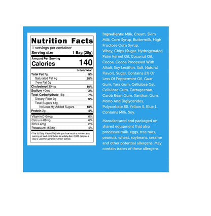 1 ounce single-serve net weight sized for individual snacking or sampling