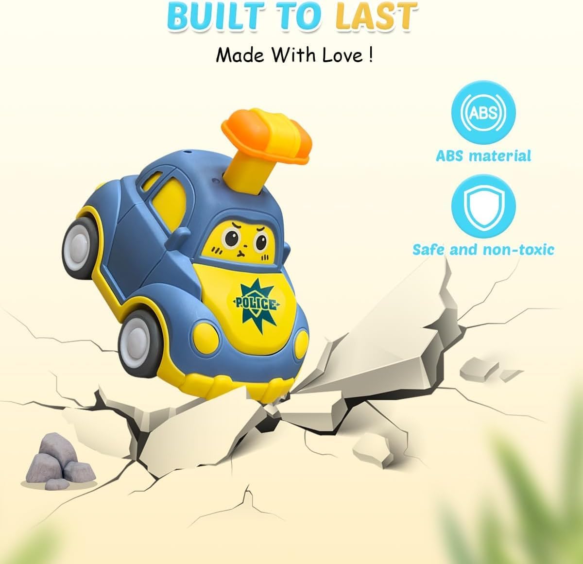 soi-meme Press Down Zoom Cars – Ready-to-Gift Toy Pack for Toddler Birthdays and Family Celebrations