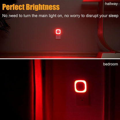 10 color variants including sleep-friendly red and decor-friendly warm white, amber, pink, and blue