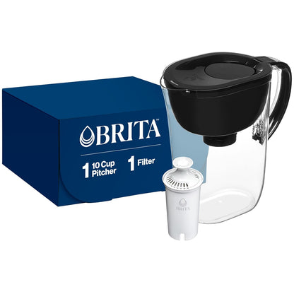 10-cup capacity with fridge-friendly footprint (10.7" h x 5.4" w x 10.1" d)