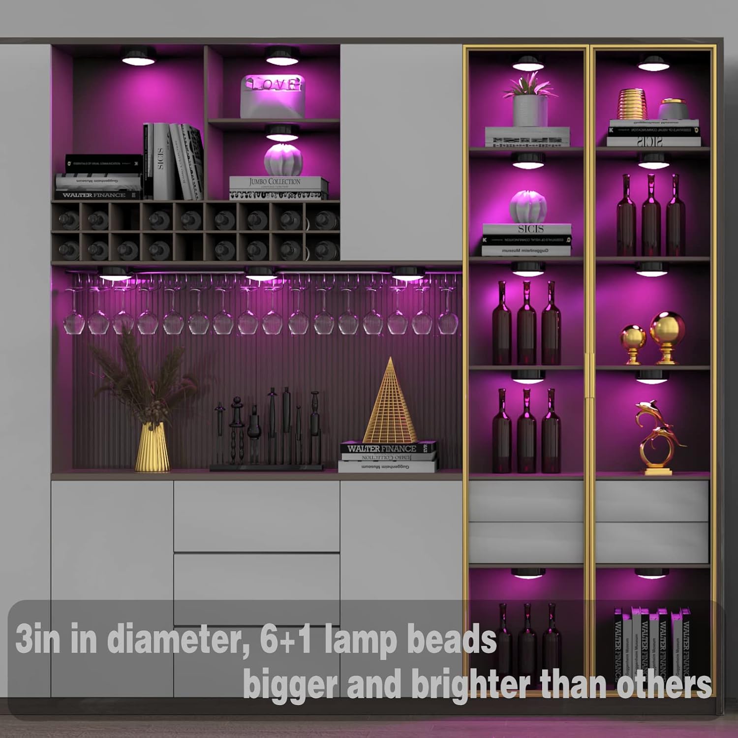 10 dimming levels from 10% to 100% brightness