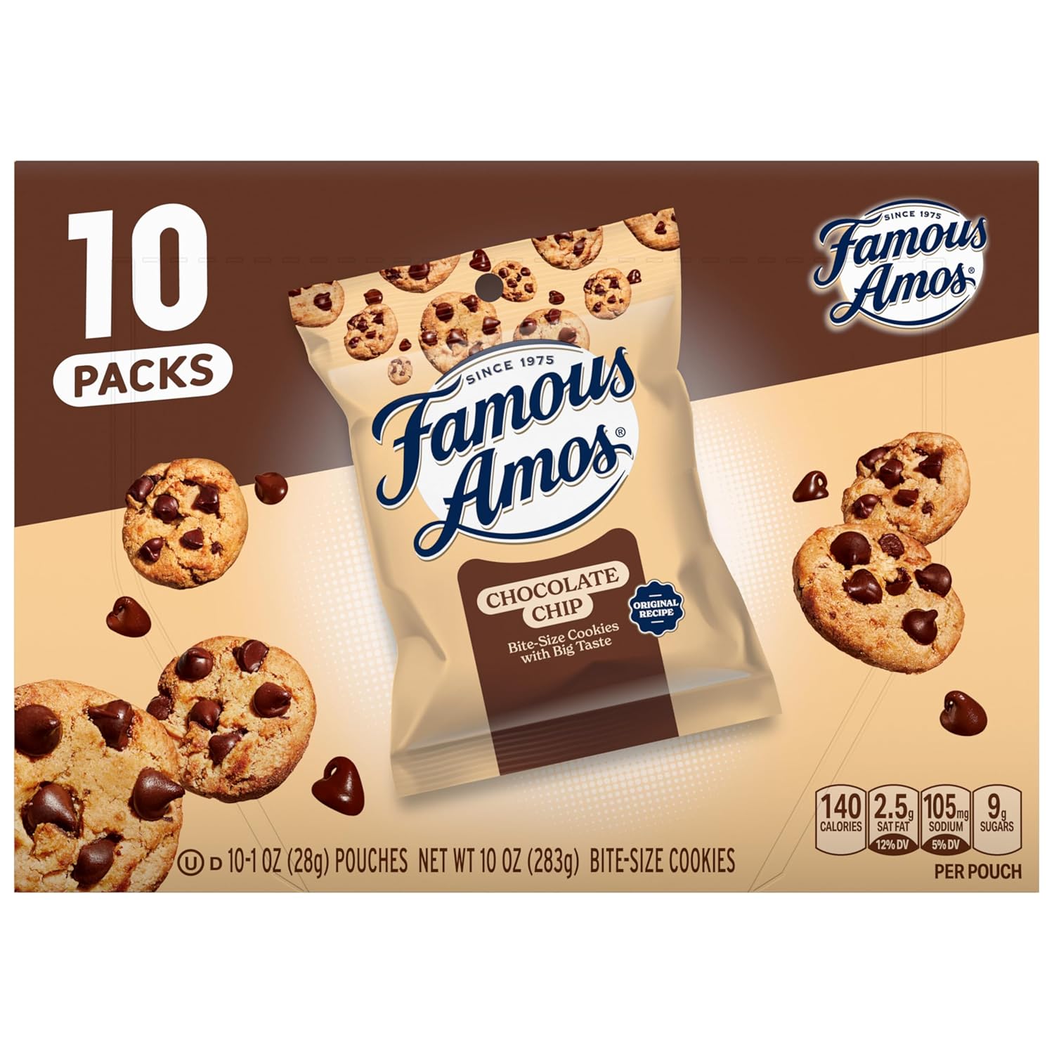 10 individually wrapped 1oz bags for built-in portion control and freshness