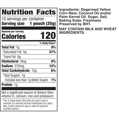 10 individually wrapped single-serve bags for portion control and freshness