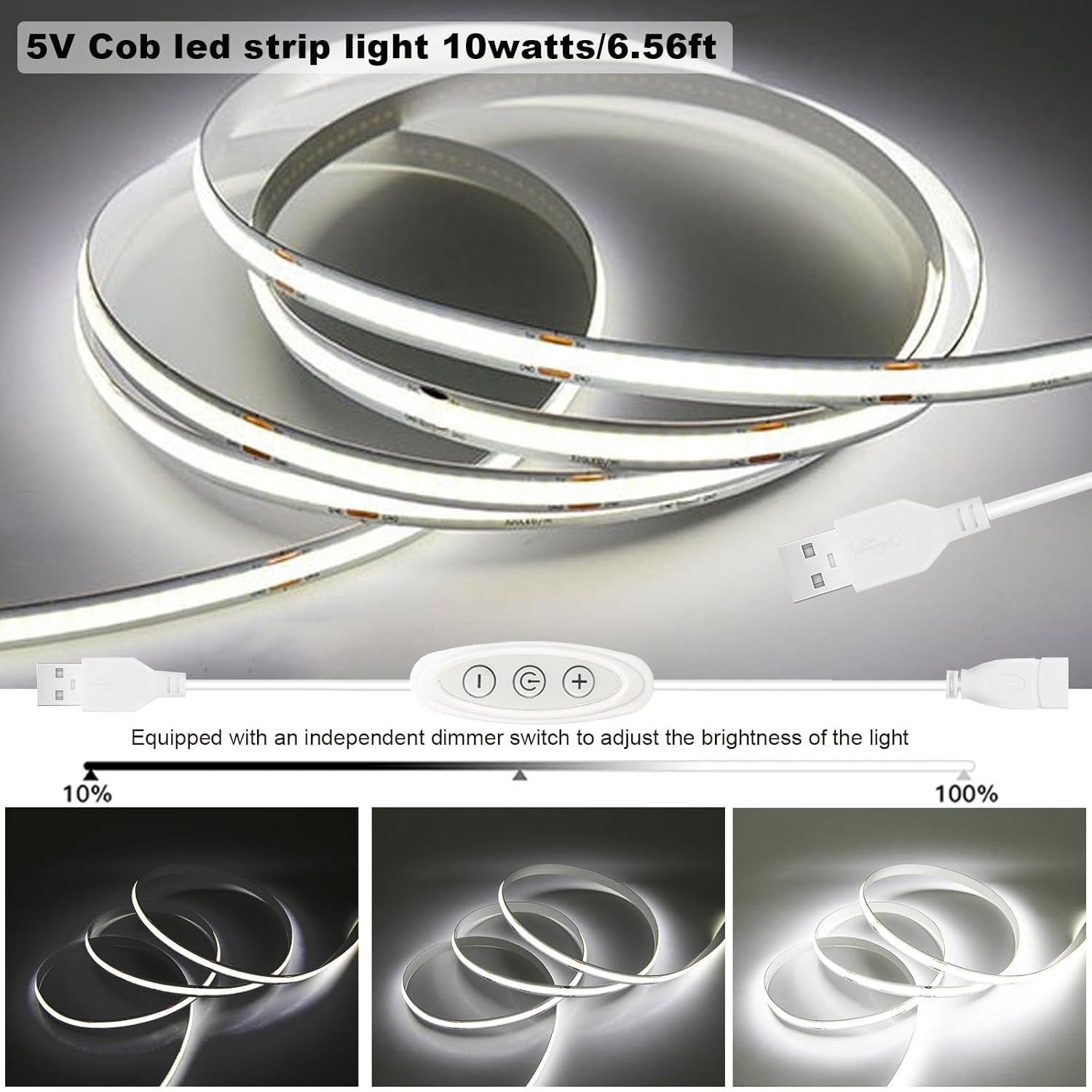 10-level step-less dimmer with on/off memory function