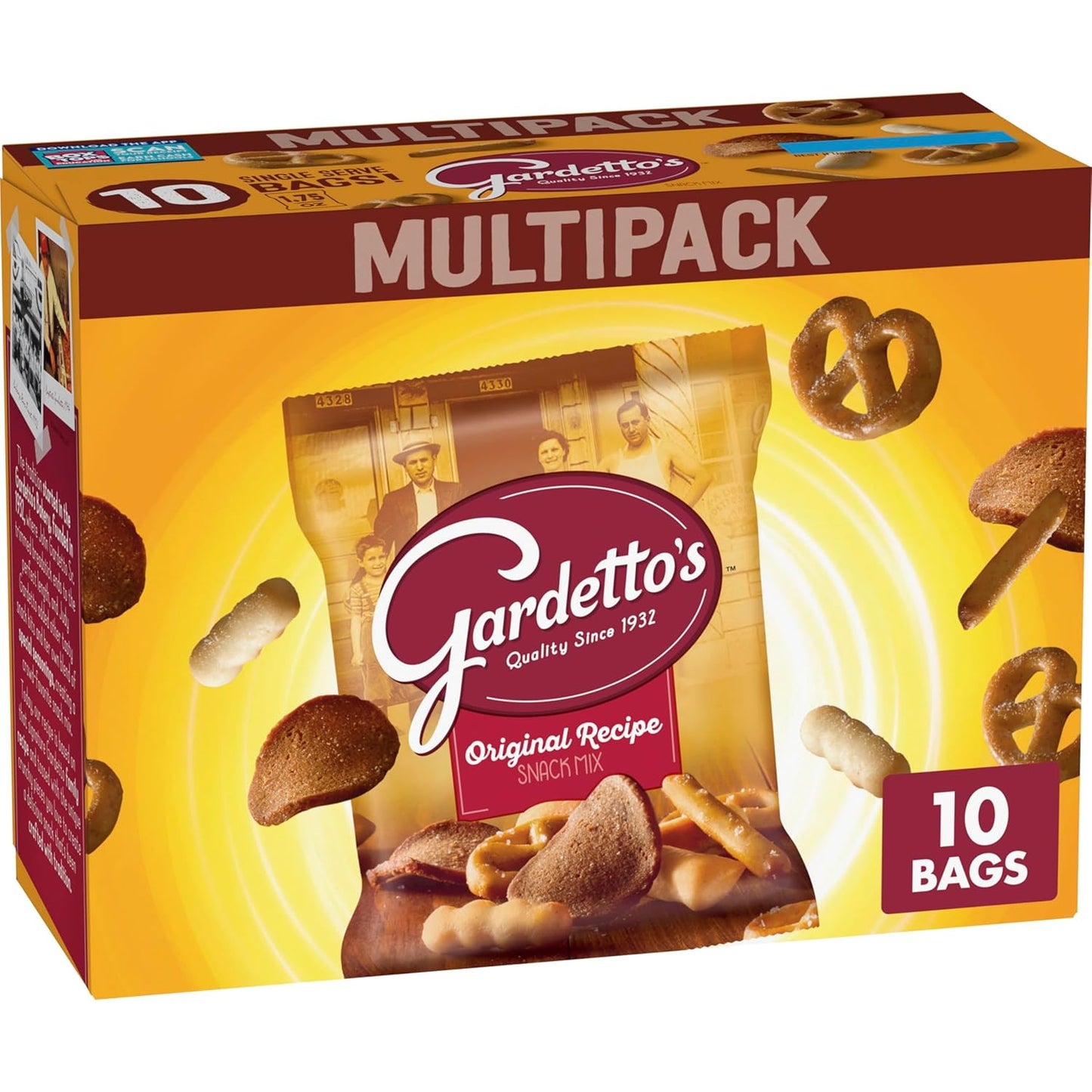 10 (or 20) individually wrapped 1.75 oz single-serve bags for built-in portion control