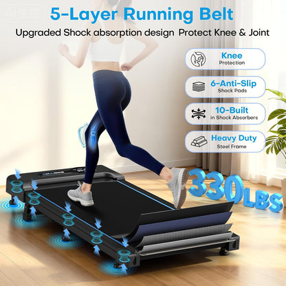 10 shock absorbers, 6 anti-slip pads, and a 5-layer non-slip cushioned belt for joint protection