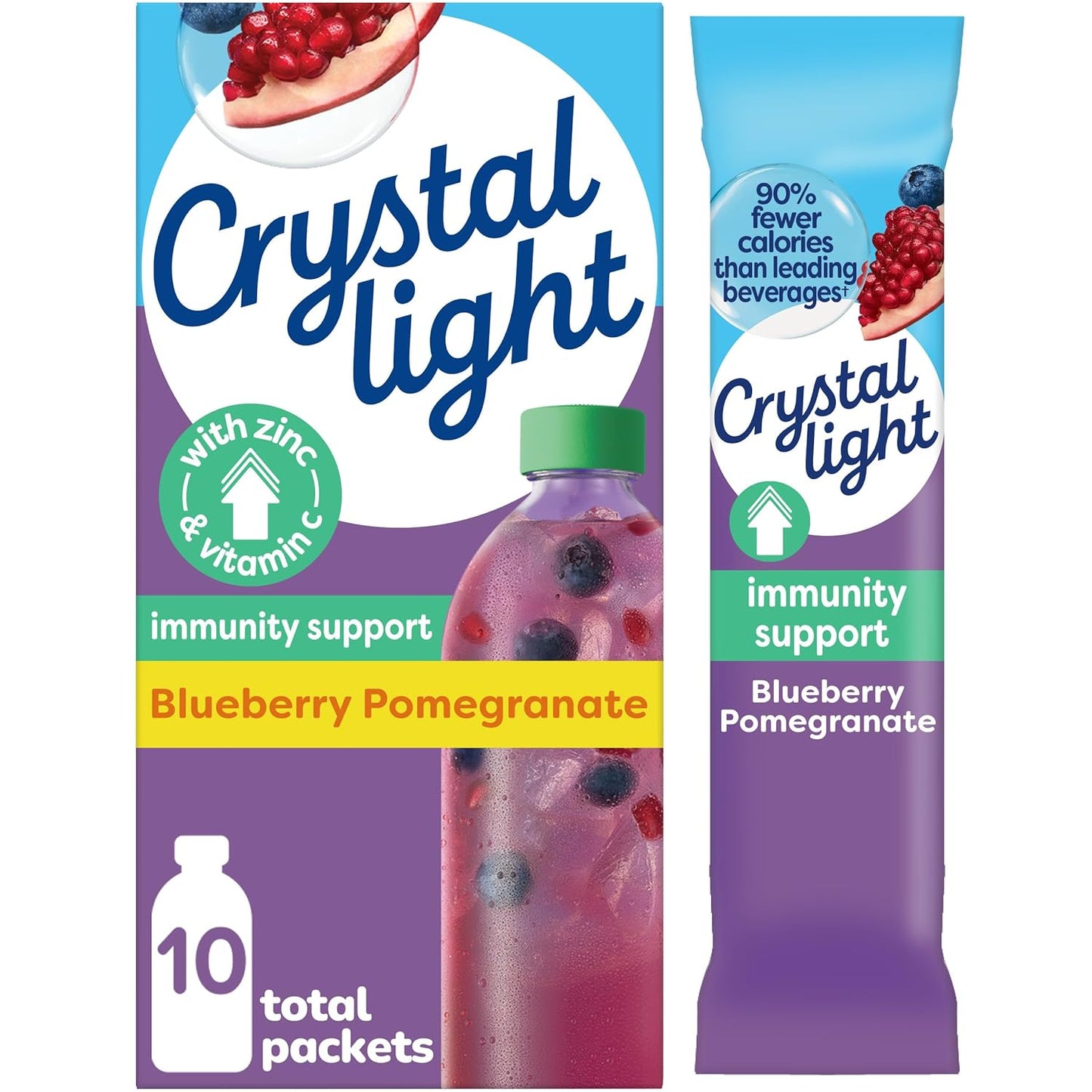 10 single-serving .07 oz powdered drink mix packets