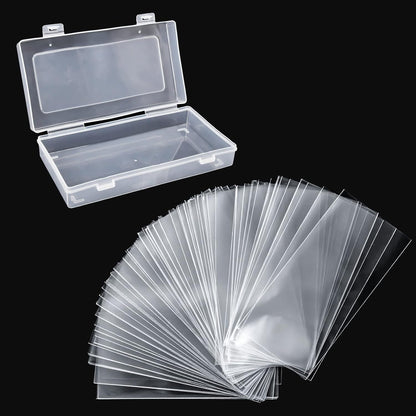 100 clear opp banknote storage bags (6.8 x 3.3 inches each)