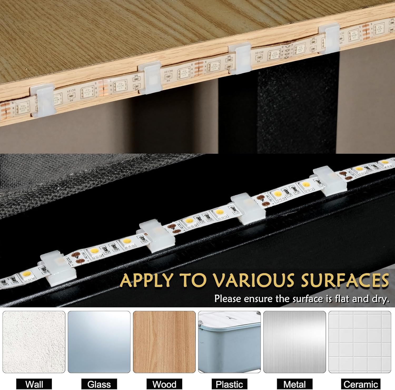 100-clip bulk pack with 1-year warranty and 60-day money-back guarantee