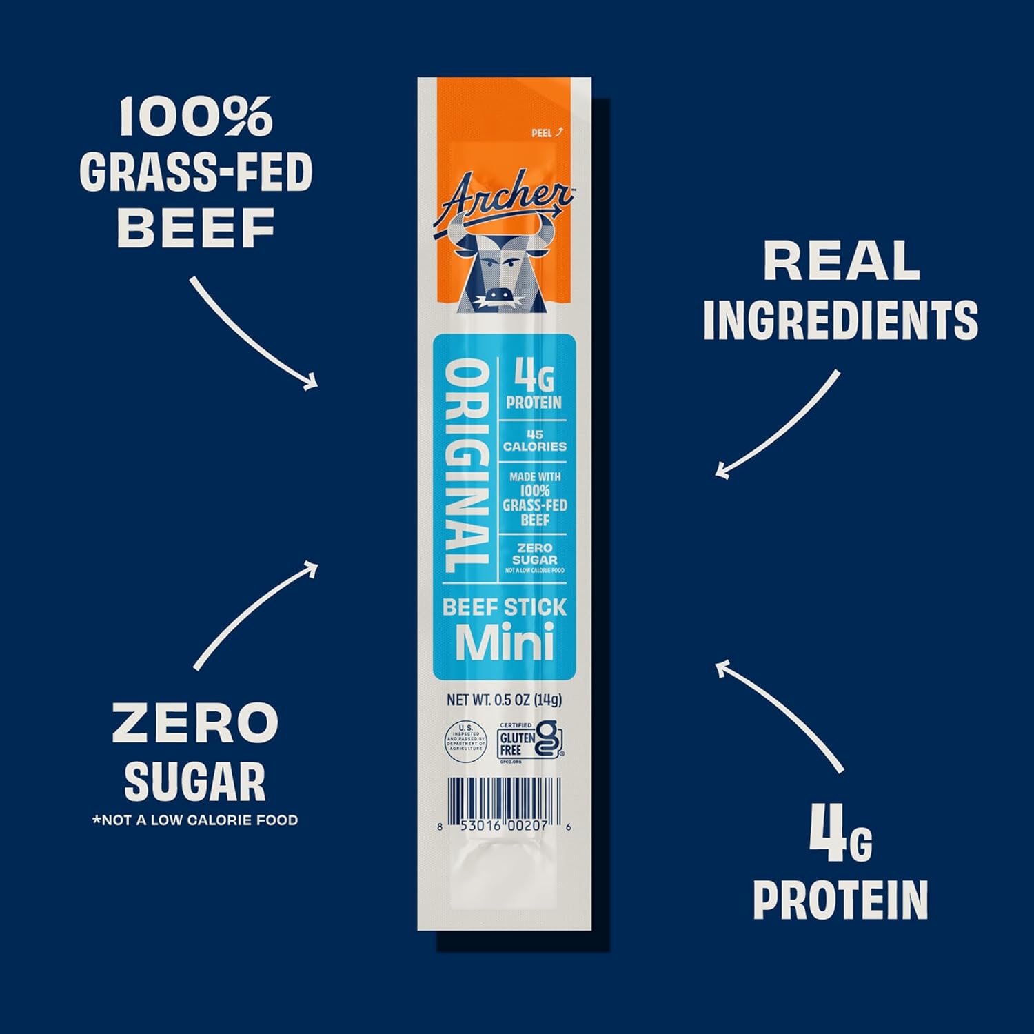 100% grass-fed beef base across all flavor variants