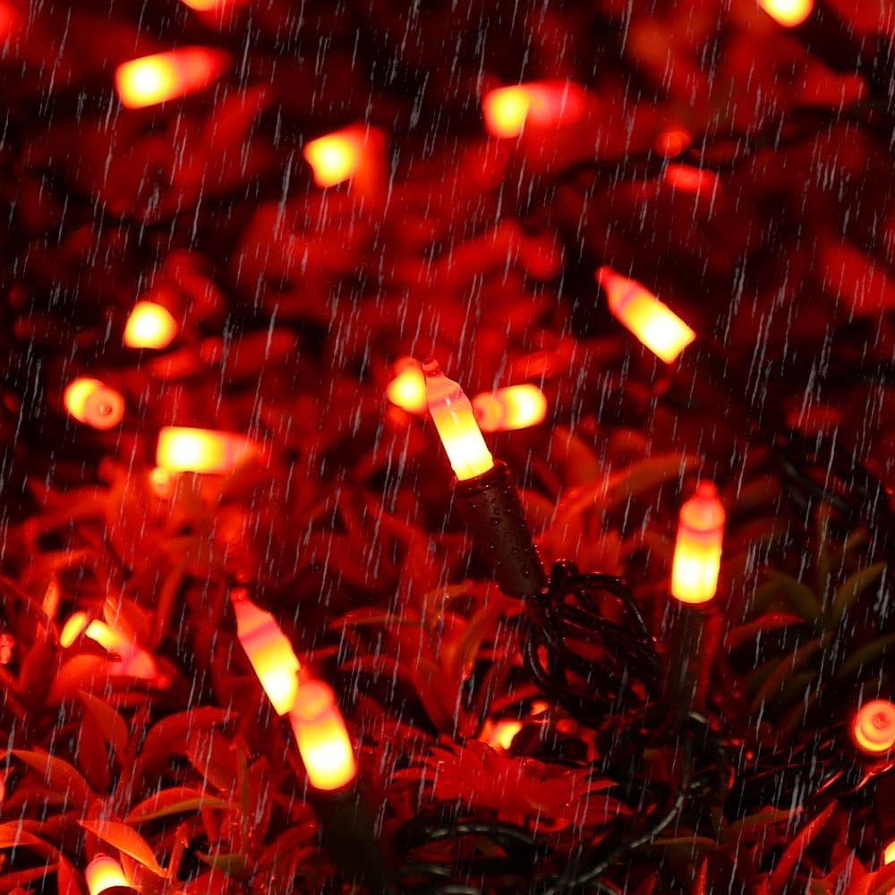 Brizled Orange Halloween Lights – Thoughtful Fall Decor Gift for Her and Mom, 100 Mini Incandescent Bulbs in Seasonal Gift Ready Style