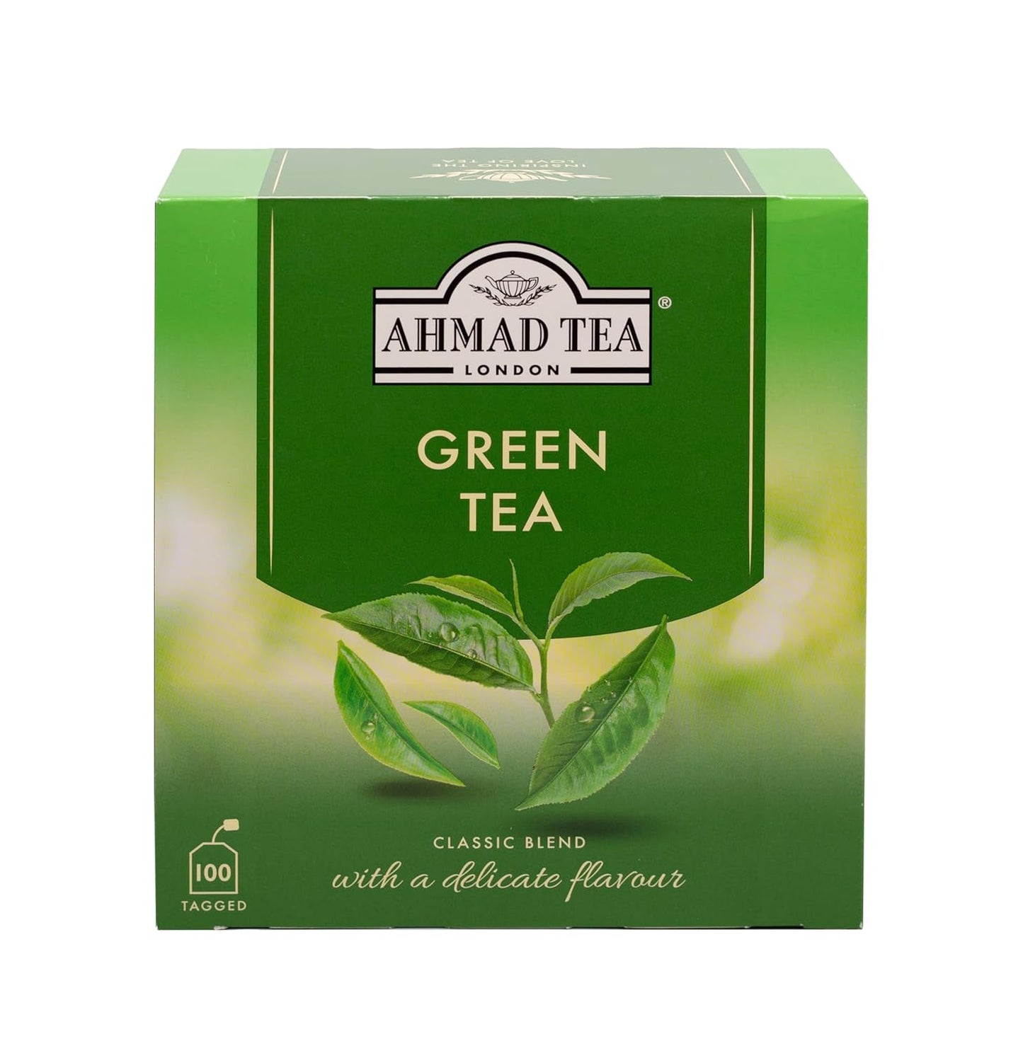 100 individually tagged teabags for mess-free steeping