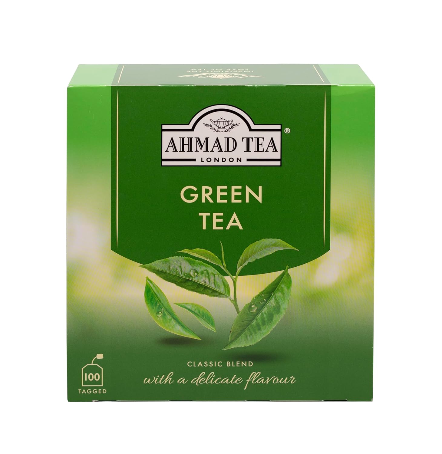 100 individually tagged teabags for mess-free steeping