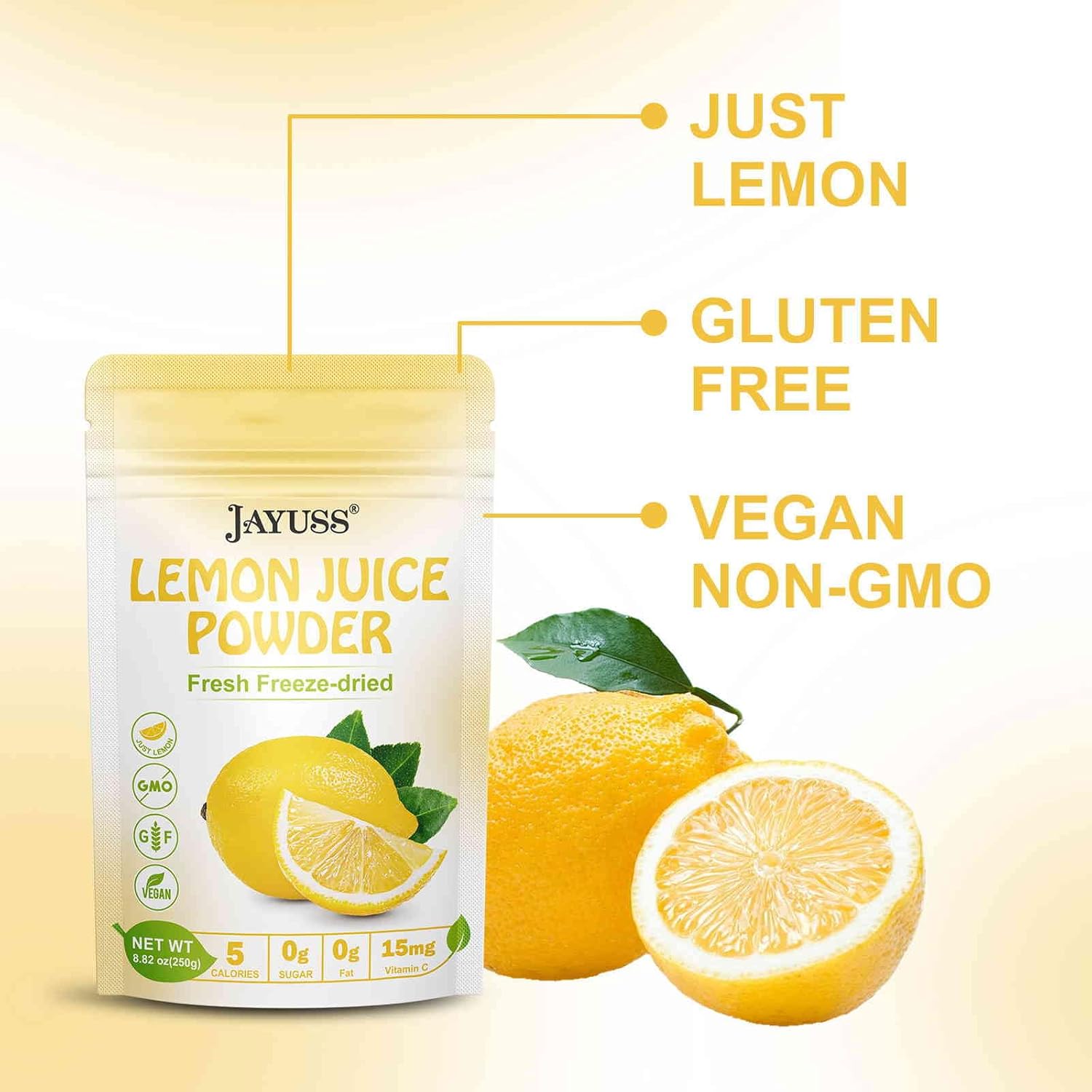 100% natural with no sugar, no additives, and no preservatives