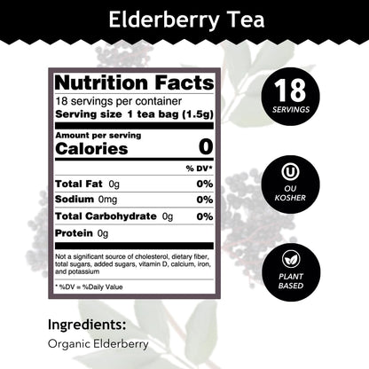 100% organic elderberry — single ingredient, no additives