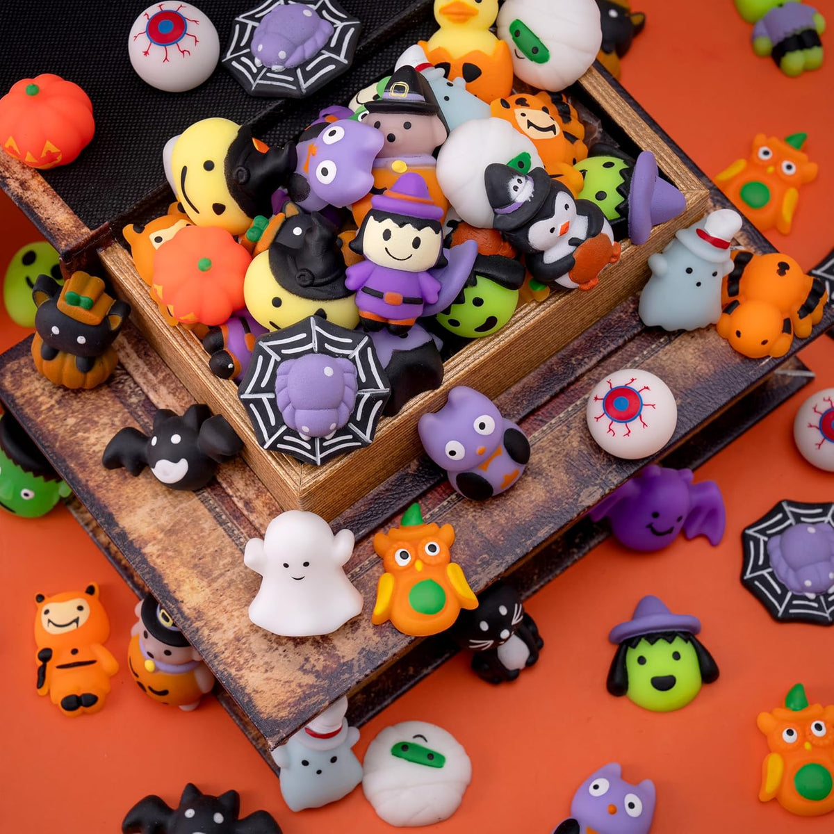 JOYIN Halloween Mochi Squishy Collection – Reusable Sensory Stress Relief Toy for Mindful Moments at Home or Office