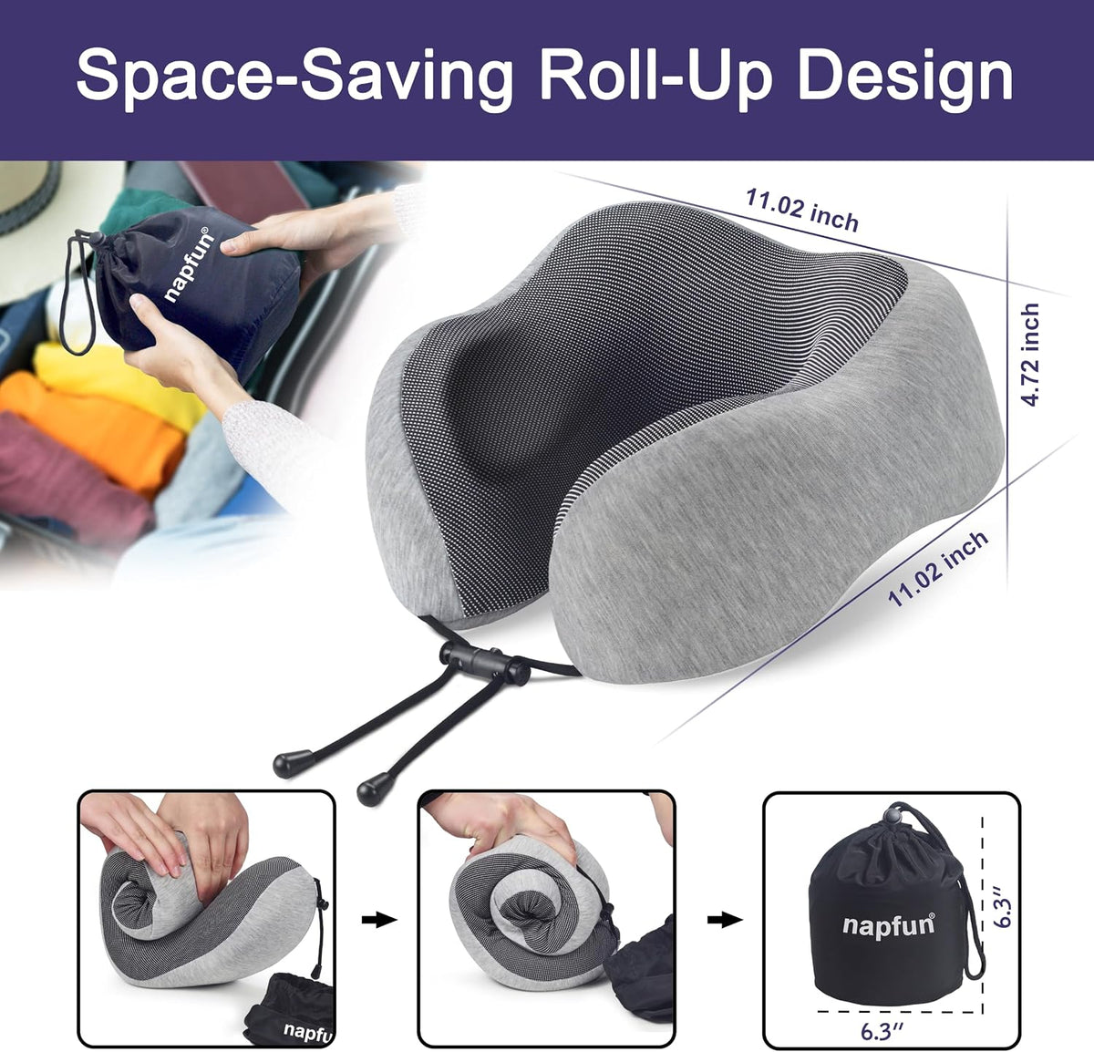 100% premium memory foam fill that contours to body heat