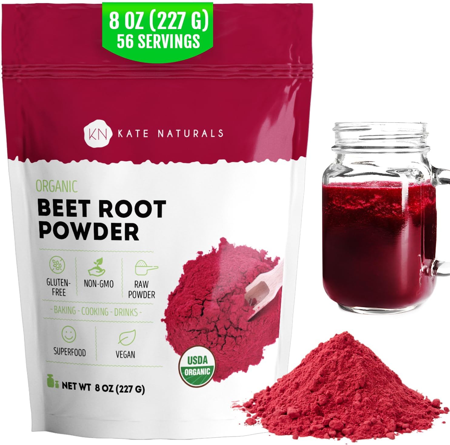 100% pure raw beetroot powder with no additives