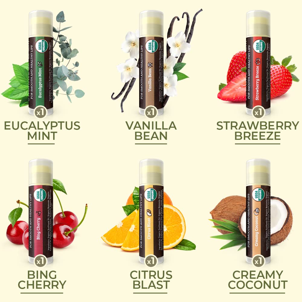 100% usda certified organic ingredient list including sunflower oil, beeswax, coconut oil, and organic essential oils