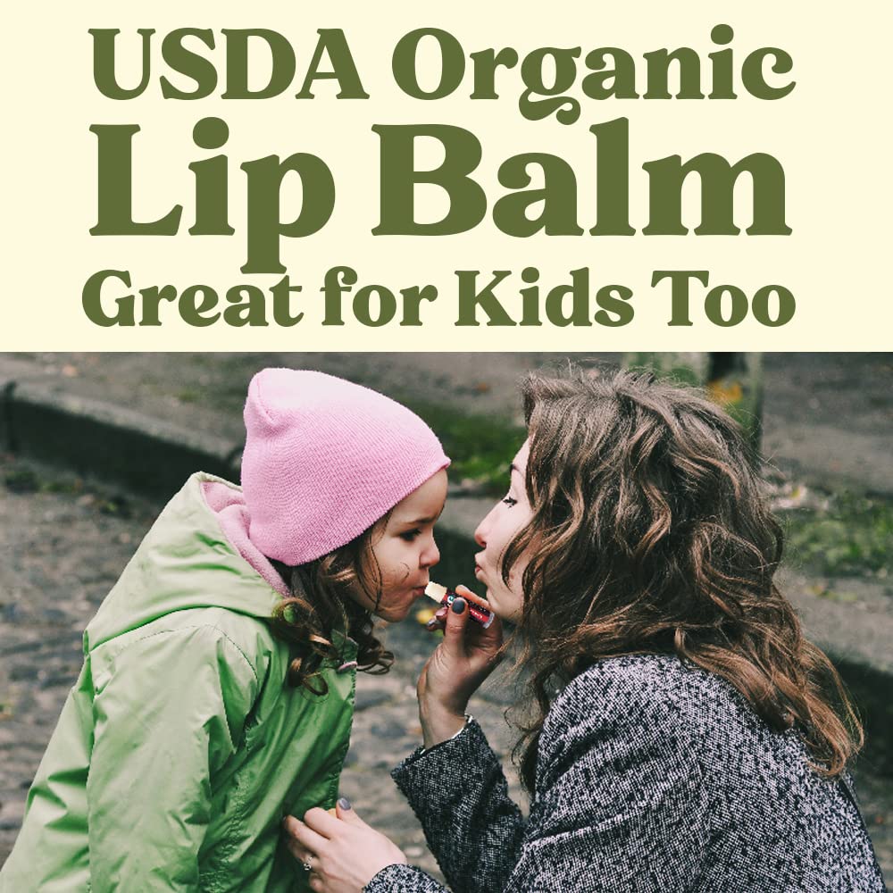 Earth's Daughter Organic Lip Balm – Simple Single-Formula Balm for the Intentional Capsule Beauty Kit