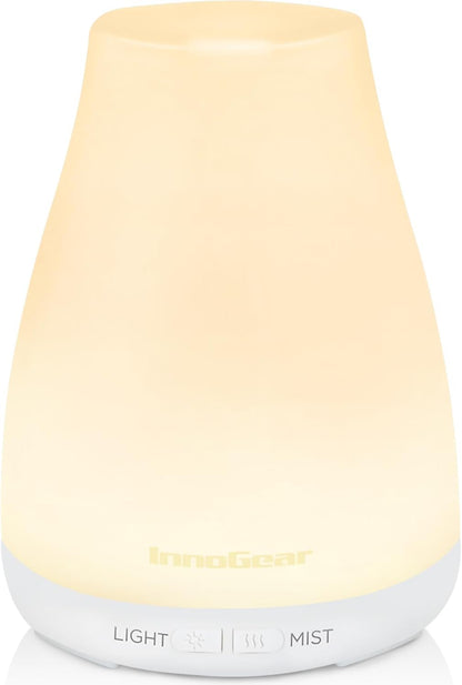 100ml tank with two mist modes: intermittent (6-8 hours) and continuous (3-4 hours)