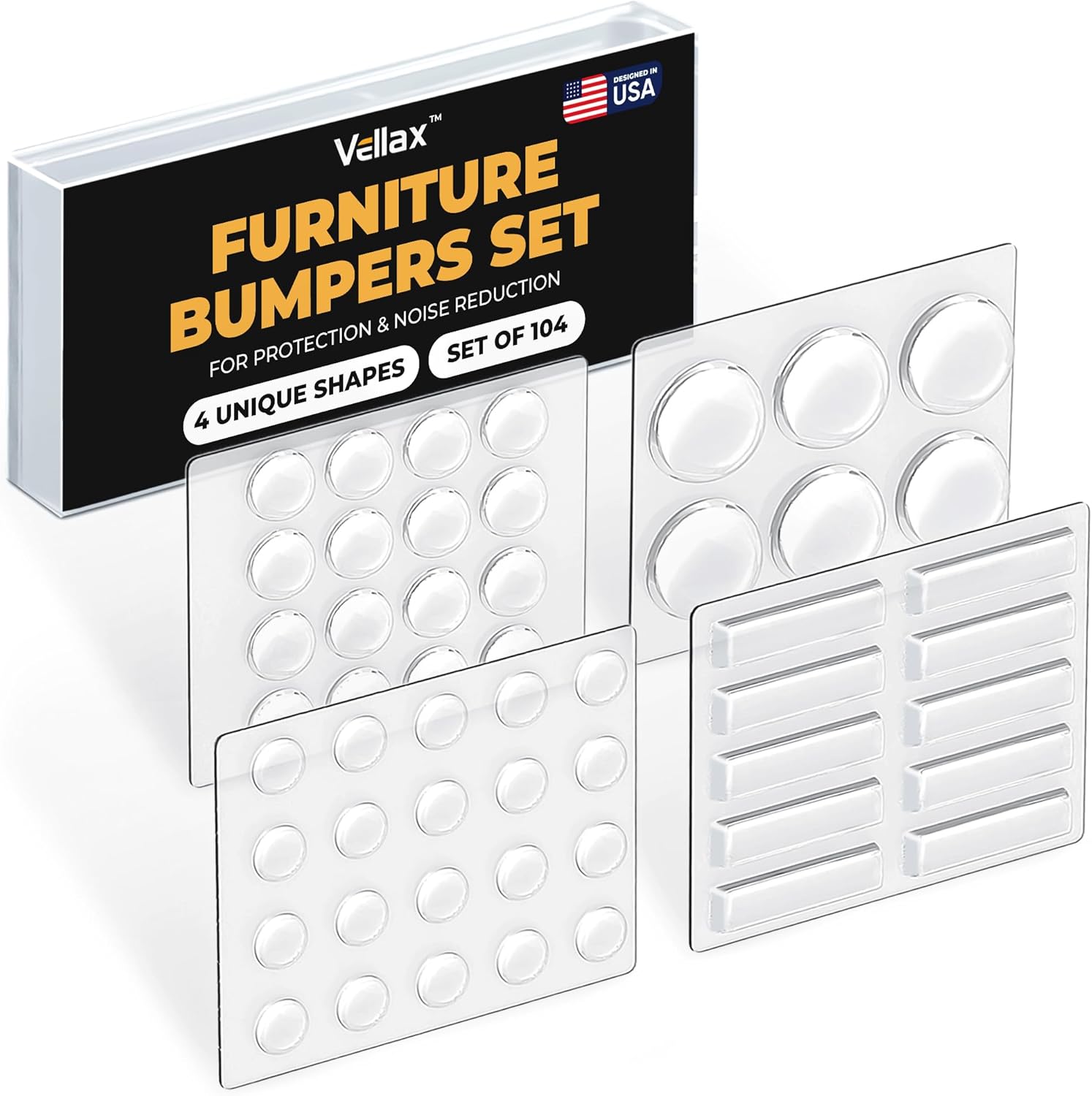 104-piece set (also available in 74, 118, and 128-piece variants) covering whole-home needs