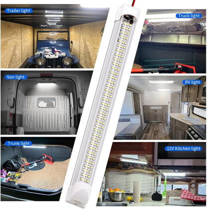 108 high-output leds in a 6500k cool-white, 1600–1800lm bar format