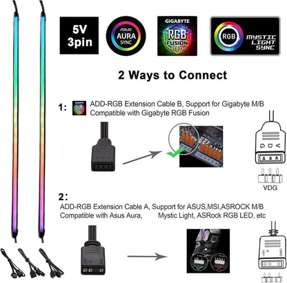 10w low-power draw running directly off motherboard argb header