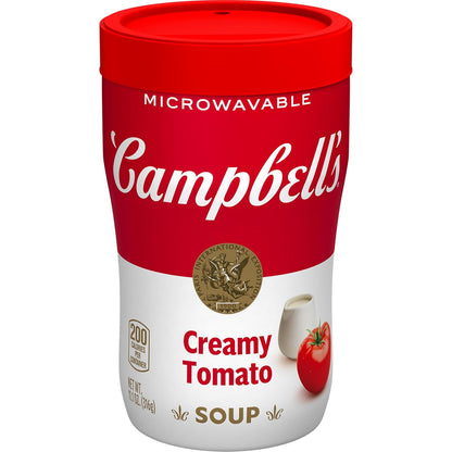 11.1 oz microwavable single-serve cup with peel-tab lid