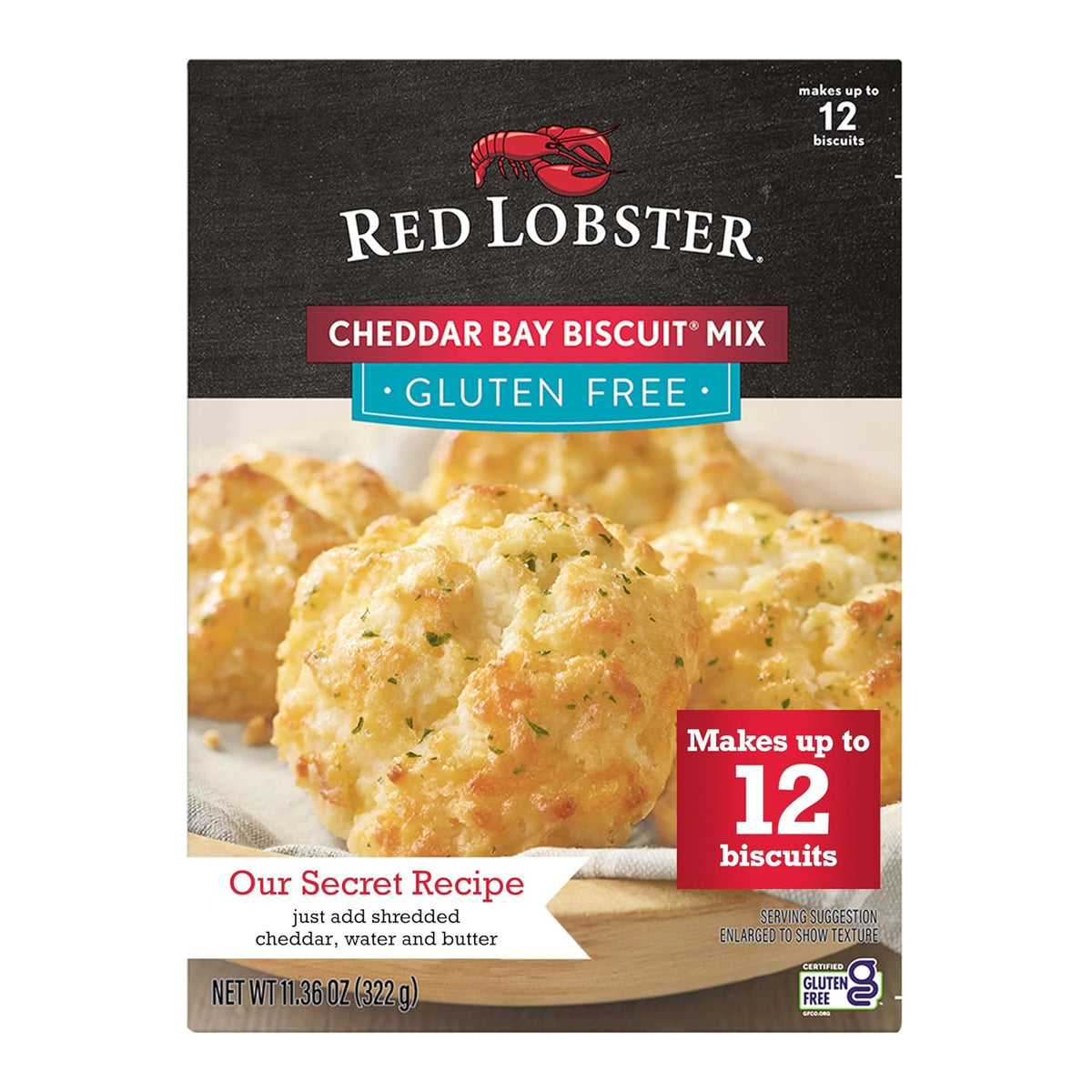 11.36-ounce mix box yields up to 12 biscuits