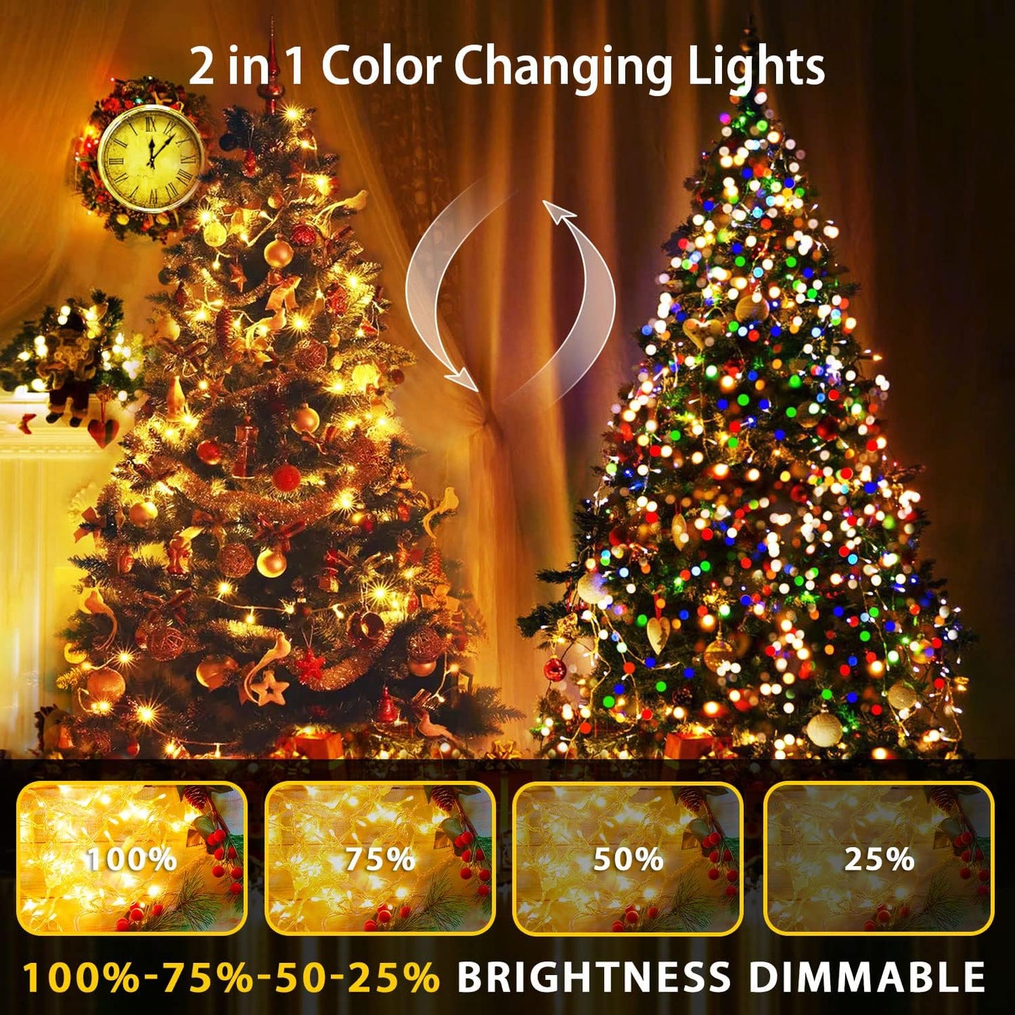 11 lighting modes including steady-on, slo-glo, fade, flash, and in-waves patterns