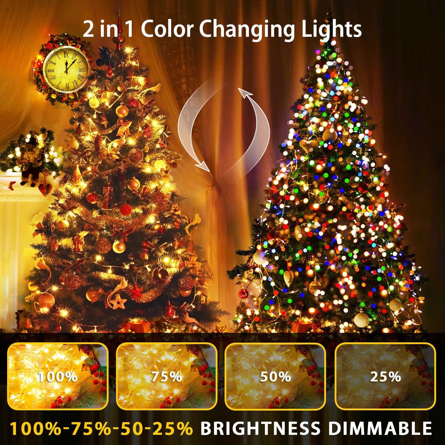 11 lighting modes including steady-on, slo-glo, fade, flash, and in-waves patterns