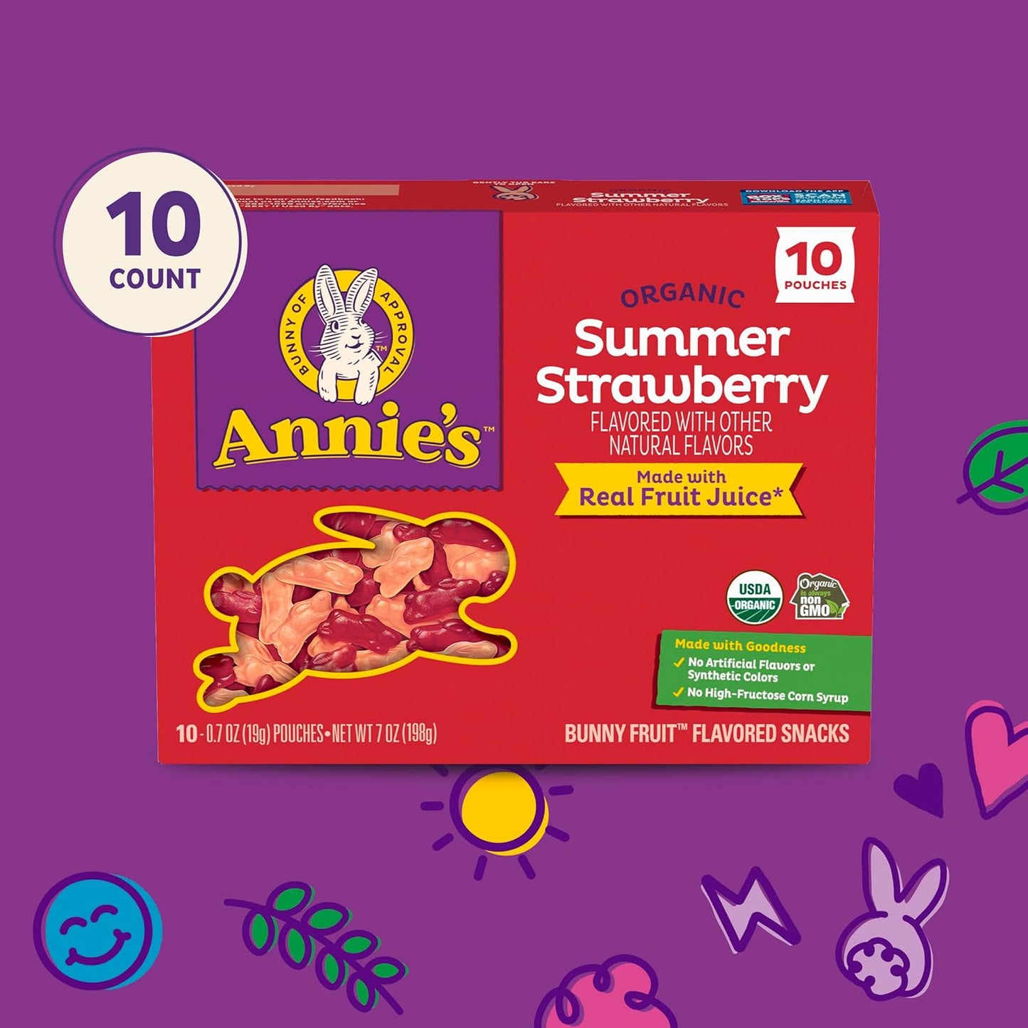 11 product line variants offering flavor variety (strawberry, berry, tropical, assorted, cherry-lemon-orange) and pack sizes (6, 10, 22 counts) including a 9-pack of 2.75oz boxes