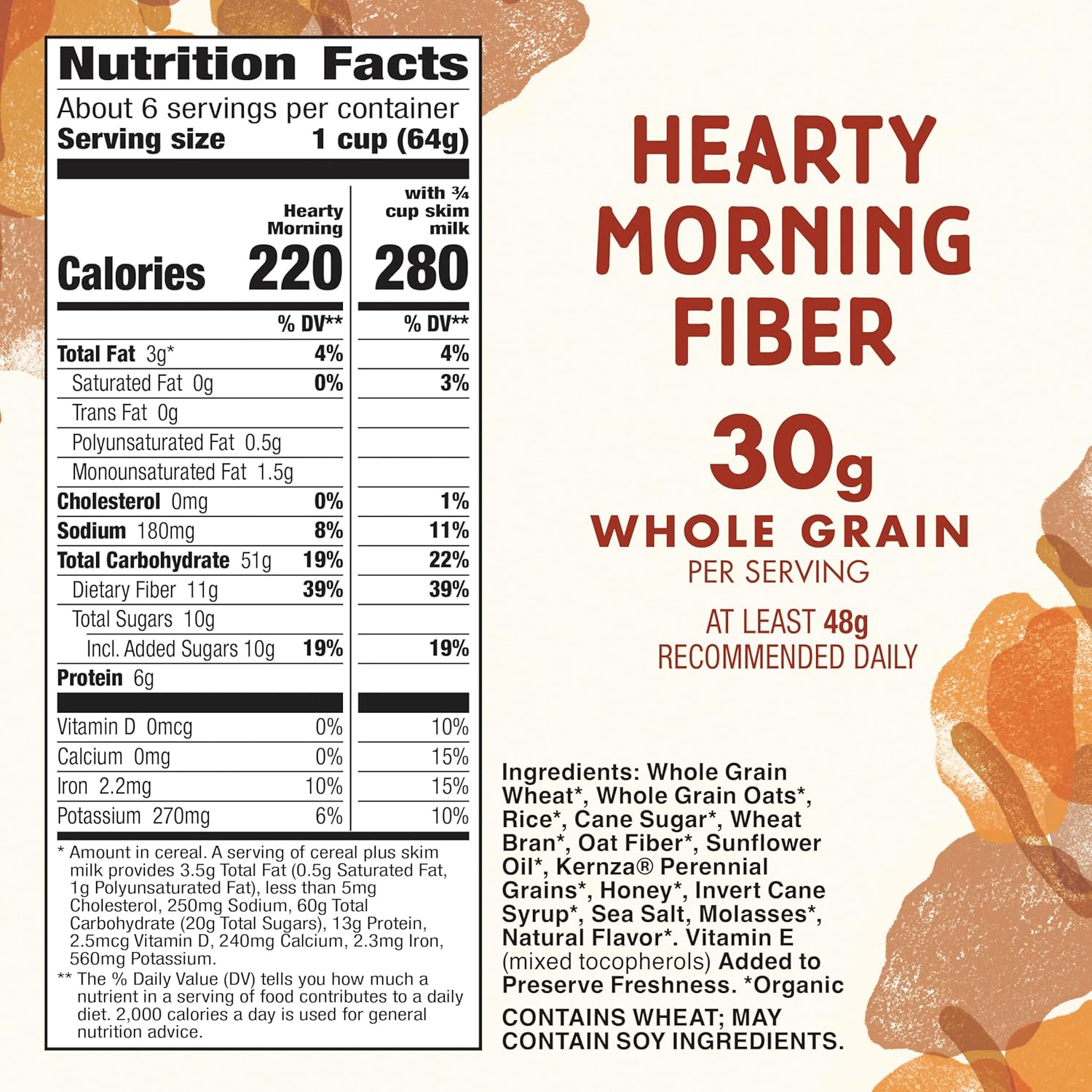 11g dietary fiber per serving