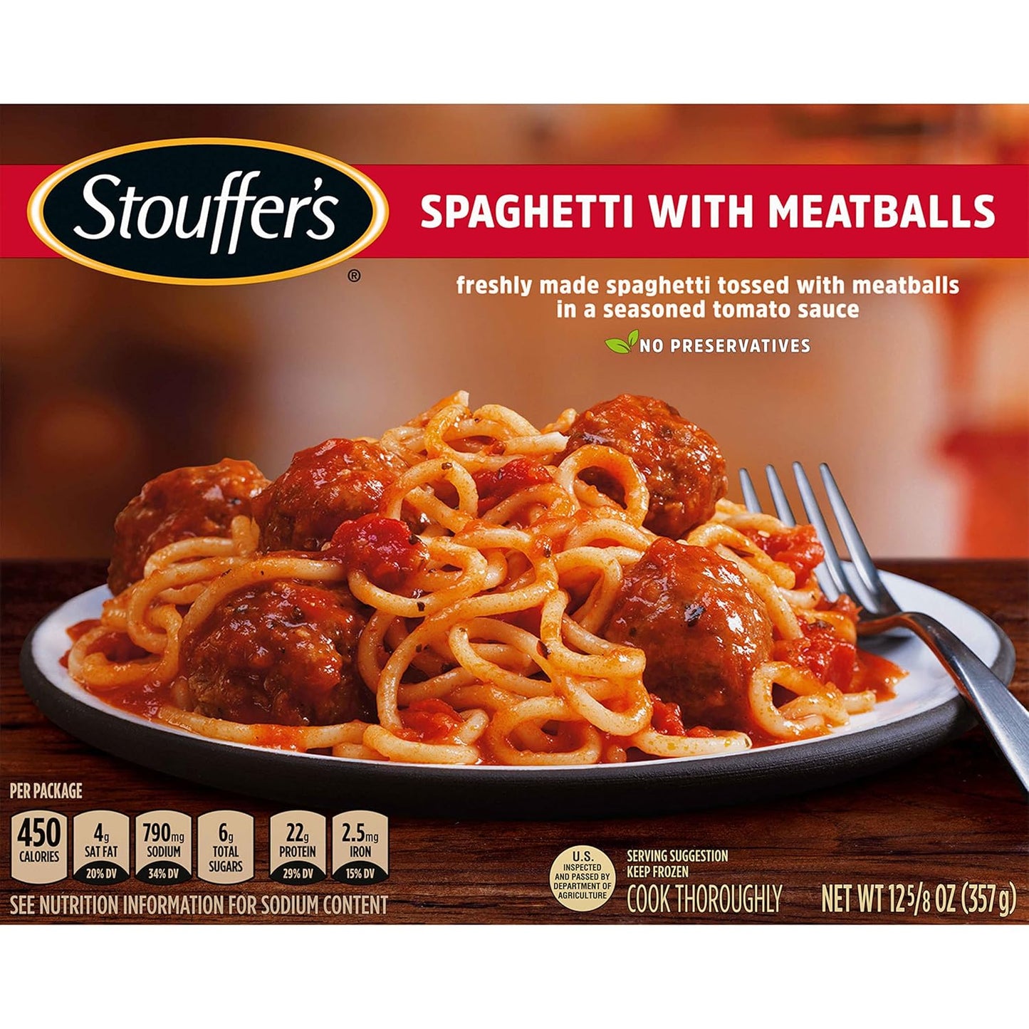 12.6 oz single-serve frozen entrée portion