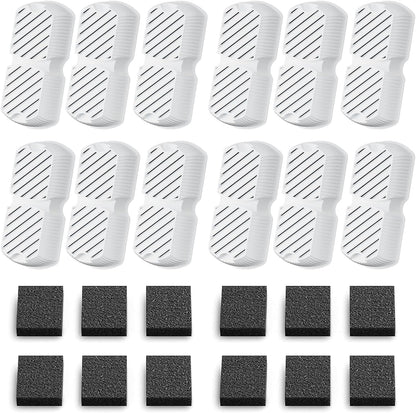 12 activated carbon + 12 sponge pre-filters per pack with ion exchange resin layer
