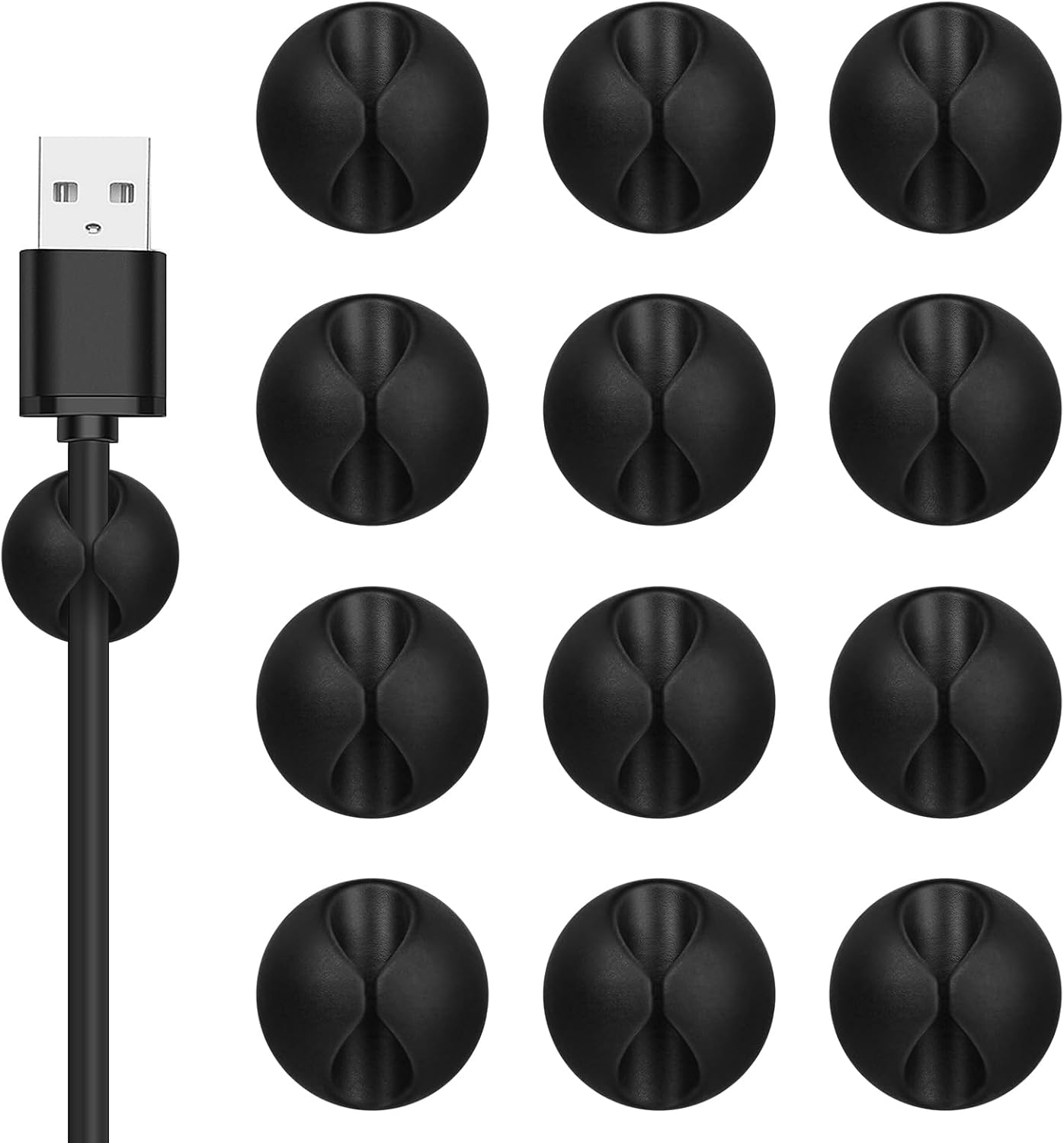 12 adhesive cable clips per package